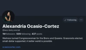 Alexandria Ocasio-Cortez becomes first to reach 1M followers on Bluesky